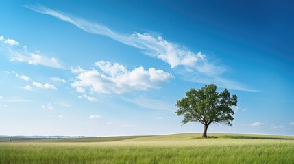 Obraz premium landscape lonely tree