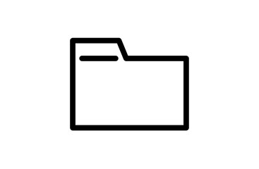 モノクロのフォルダアイコン