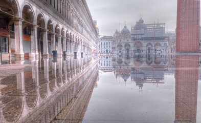 Italian Architectural Reflection Piazza San Marco