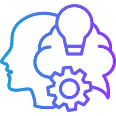 Sustainable Innovation line gradient icon