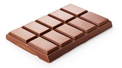 Fototapeta premium bar milk chocolate white background