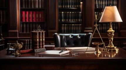 office law firm desk