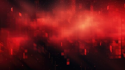 Obraz premium pixelated digital background red