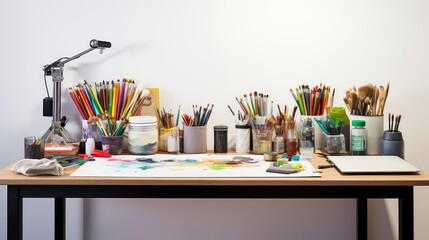 desk black tshirt back