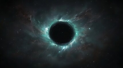 Enigmatic Void Distant Celestial Body Swirling Nebula Space Phenomenon Dark Cosmos Sci Fi Aesthetic