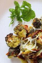 Cooked fresh vegetables, Broccoli 