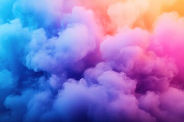 Fototapeta premium Ethereal Cloudscape with Vibrant Gradient Colors A Dreamy Abstract Background Texture