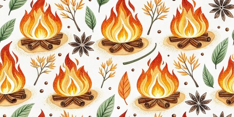 Fototapeta premium Glowing Ember Food Photography Backdrop: Creative Culinary Images