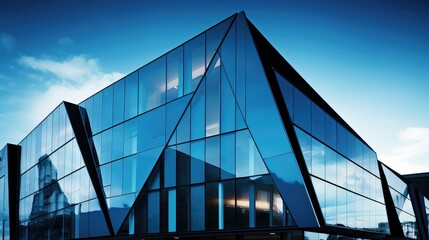 Obraz premium modern blue shape