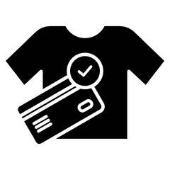 Clothing Purchase Glyph Icon