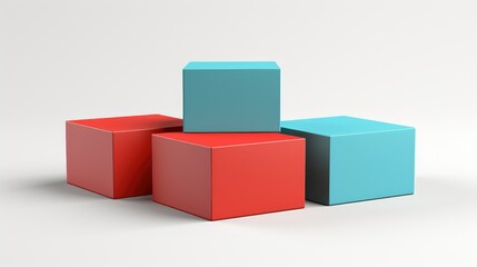 Obraz premium design box mockups