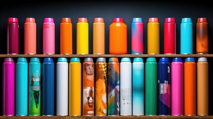 Naklejka premium paint aerosol bottle