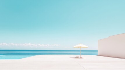 Fototapeta premium Abstract Summer Background Ocean Sea Travel Tourism Vacation Relax Resort