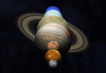Planetary alignmen.  A planetary alignment, or a planetary parade see seven planets - Mercury,...