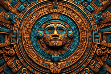 Captivating texture of Mayan-inspired patterns for diverse uses.