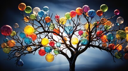 colorful tree design