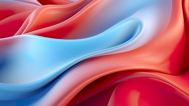 Abstract soft waves Beautiful Abstract 3D Background with Smooth Silky Shapes soft forms ..