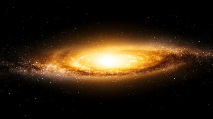 Naklejka premium Ethereal Galactic Vision Shining Light Through the Cosmic Darkness Of the Universe And Beyond