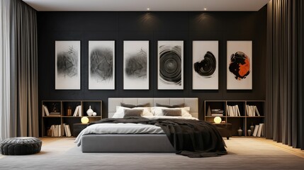 plaster black shopping bags