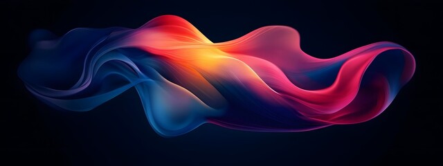 A dark gradient background with swirling lines in vibrant colors, creating an abstract and dynamic pattern
