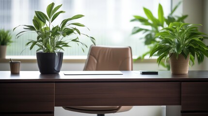 tidy clean office desk
