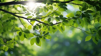foliage tree branches sunlight