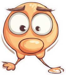 funny cartoon character vector art