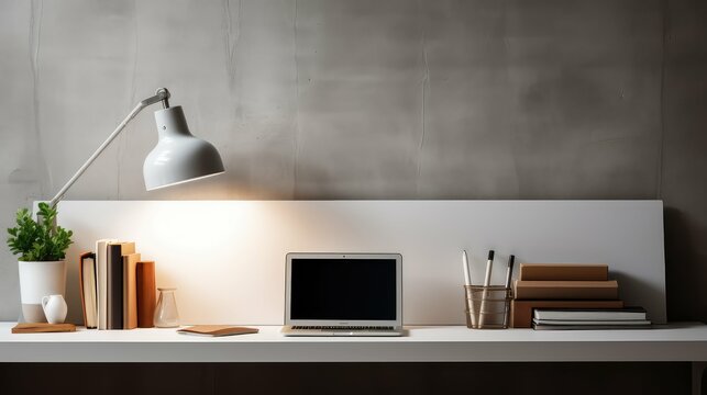 minimalist office desktop