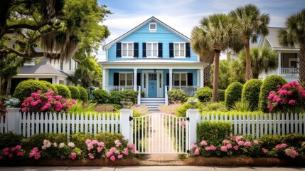 Fototapeta premium exterior charleston houses