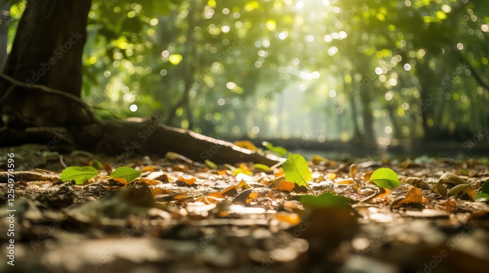 Canvas Prints filtering blurry leaves