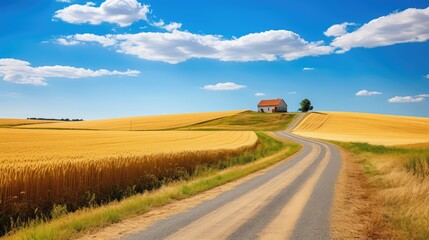 Fototapeta premium gravel rural road