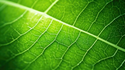 Obraz premium sunlight leaf macro