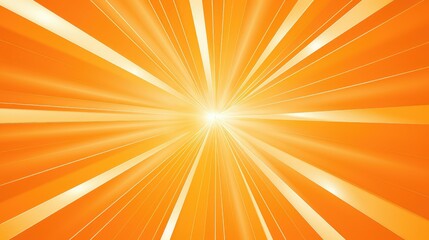 Obraz premium vibrant orange starburst background