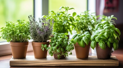 Fototapeta premium mint table top plant