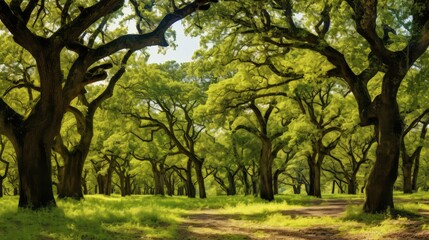 Fototapeta premium trees oak wood background