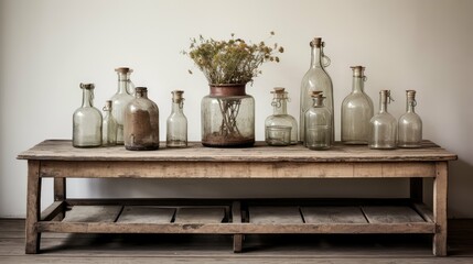 reclaimed vintage wood table