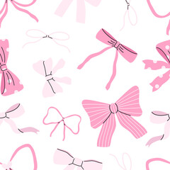 Cute coquette aesthetic pattern