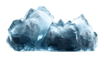 Obraz premium Iceberg Isolated on Gray Background