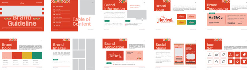 Retro Vintage Fashion Brand Guideline - Iconic & Stylish