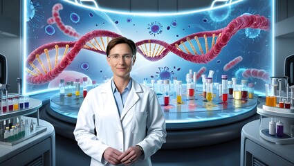 "Cutting-Edge Biomedical Research | DNA, Viruses & Innovation | Advanced Laboratory & Scientific Breakthroughs"