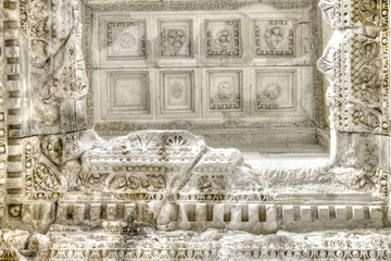 Marble Ruins Architecture Sepia Tone
