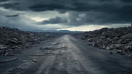 barren abandoned road