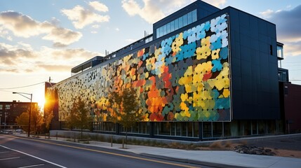 Obraz premium commercial solar wall