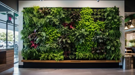 retail artificial living wall