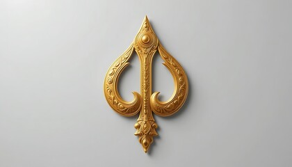 Golden Key on a Wall