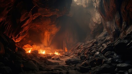 eerie fire cave