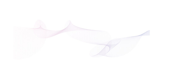 Smooth flowing dynamic wave lines isolated on white background. Technology, digital, communication, science, music concept vector background illustration