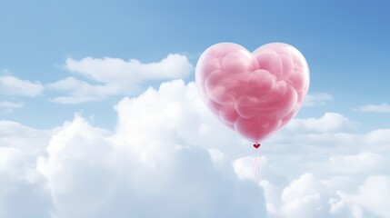 Fototapeta premium clouds valentine texture