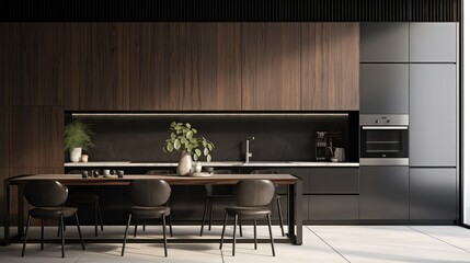 modernity black wood panel