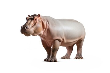 Fototapeta premium Nile hippopotamus wildlife animal mammal.